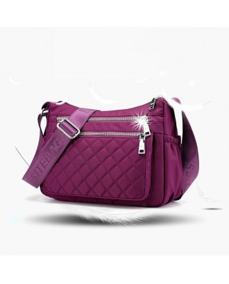 Women Nylon Light-weight Waterproof Shoulder Bag Crossbody Bag