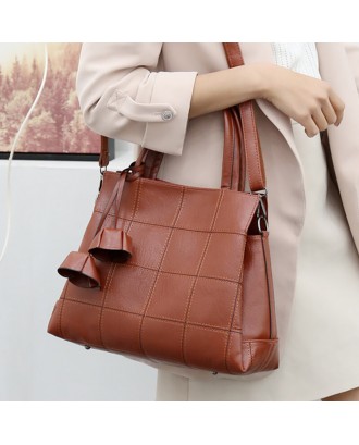 Women Solid Business Handbag Crossbody Bag Shoulder Bag