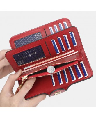 Multi-slots Long Wallet Card Phone Holder Purse For Women